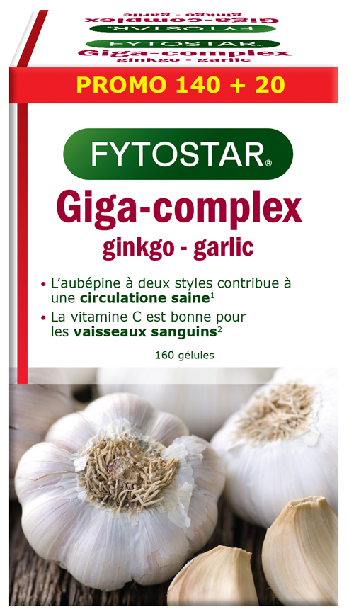 <p>Giga-Complex<br />ginkgo - garlic</p>