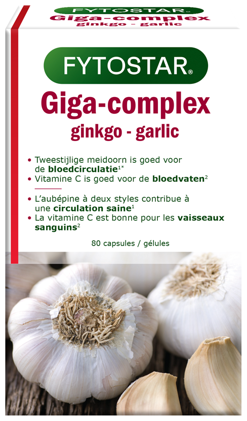 <p>Giga-Complex <br />ginkgo - garlic</p>